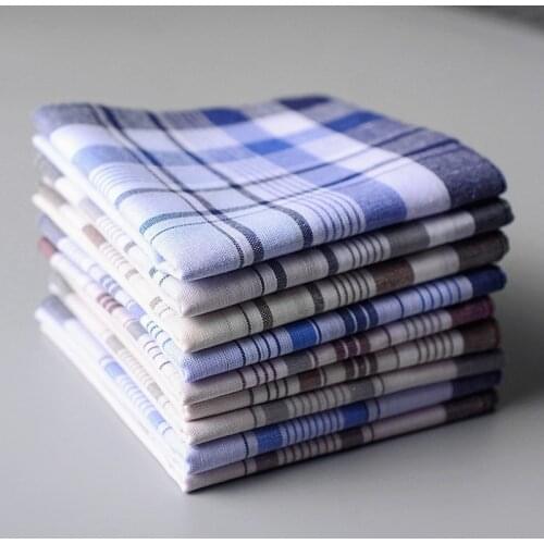 12pcs/lot Handkerchiefs Men Cotton 38*38cm