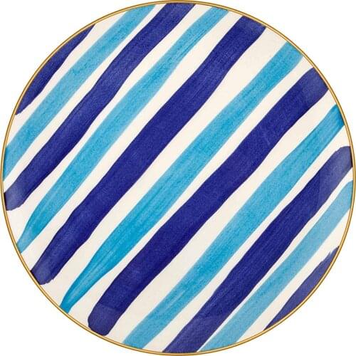 The Mia Navy Blue Fez Cake Plate Set of 6 19cm FEZ0001