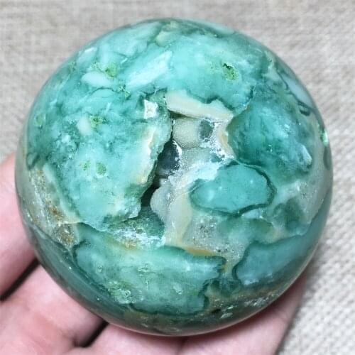 Natural Fluorite Agate Symbiotic Crystal Wicca Ball Home Decor Reiki Massage Gemstone Rock Witchcraft Sphere Fashion Souvenir
