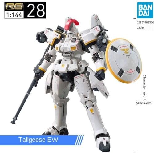 Bandai Original Anime Gunpla Rg 1/144 Ew28 Tallgeese Oz-00ms Gundan Wing Endless Waltz Assembled Robot Model Action Figure Toys
