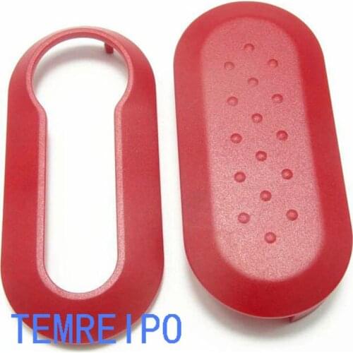 Flip Remote Key Shell Colorful Replacement Cover Case For Fiat 500 Panda Punto Bravo 3 BUTTON REMOTE KEY Case