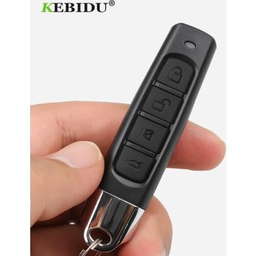 KEBIDU 433MHZ Copy Came Remote Control 4 buttons Car Key Fob Wireless Transmitter 12V for Garage Car Home Gate Sliding Door