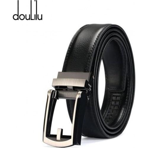 Belts for Men Luxury Genuine Cowskin Strap for Male High Quality Metal Automatic Buckle 2019 New Design Fashion Buckle 110-130cm