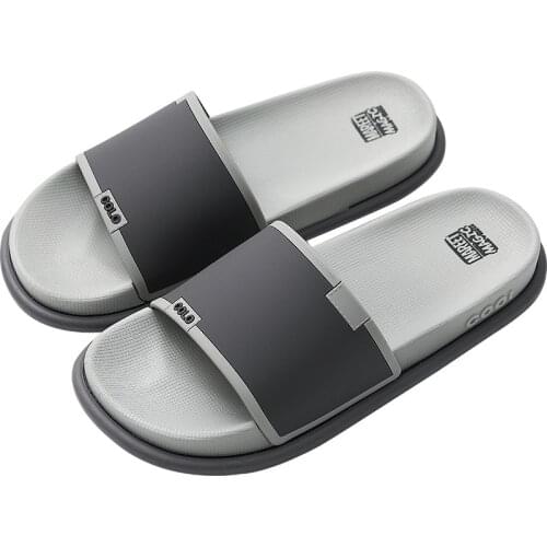 Slippers mens trend home thick-soled indoor bath non-slip slippers men wear outside men shoes home slippers for men