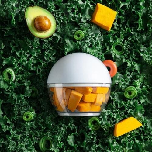 Mini Garlic Cutter Garlic Crusher Food Grade Rust-proof Plastic Wireless Garlic Food Processor Tools for Home Kitchen Supply