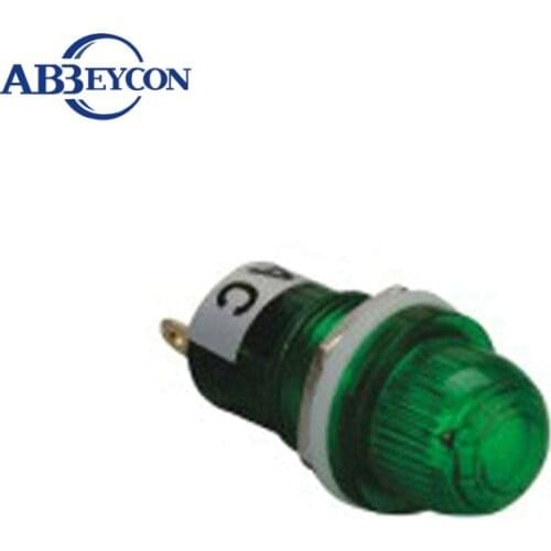 ZS43 Green illuminated NEON pilot lamp 15 mm Dia pilot light