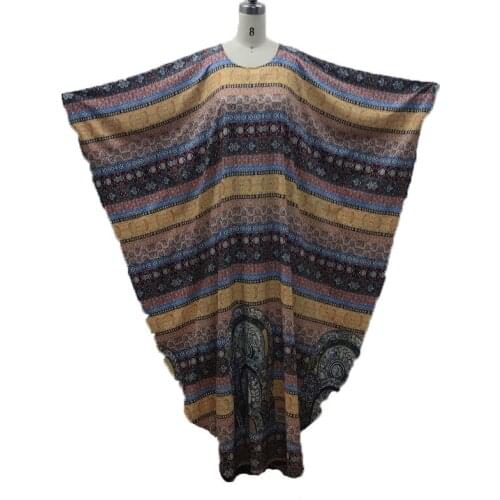 Muslim Kaftan Abaya Dresses Tunic Ramadan Islamic Women African Bat Sleeve Loose Outwear Moroccan Caftan Dubai Arab Long Robe