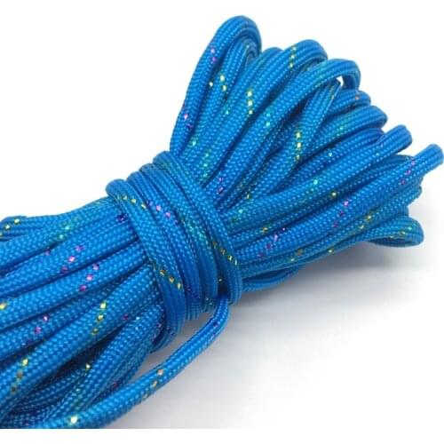 10yds Paracord 550 Parachute Cord Lanyard Rope Mil Spec Type III 7 Strand Climbing Camping Survival Equipment #Light blue