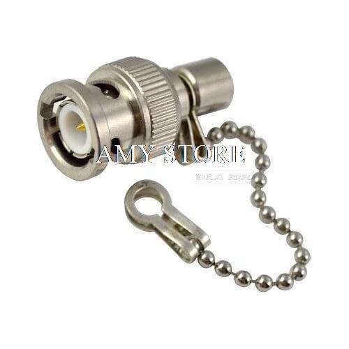 5pcs BNC Male PLUG TERMINATOR 50 OHM WITH CHAIN Adapter