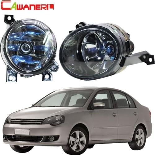 Cawanerl Car Fog Light 100W 9006 HB4 Halogen Bulb DRL 12V For Volkswagen Polo Vento Sedan Saloon 2011 2012 2013 2014 2015 2016