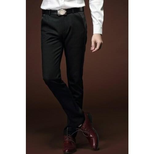 Free Shipping New Male fashion mans Men casual spring autumn pattern Mens pants Our youth Pencil Black 15802