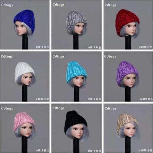 Cdtoys cd019 1/6 Clothes Accessories Female Knitted Woolen Hat Cap Model Fit 12'' Female Soldier Action Figure Dolls