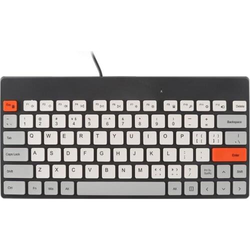 CHYI 79Keys Keyboards USB Wired Ultra-Thin Keypad Mini Silent Keyboard For PC Laptop Desktop Computer