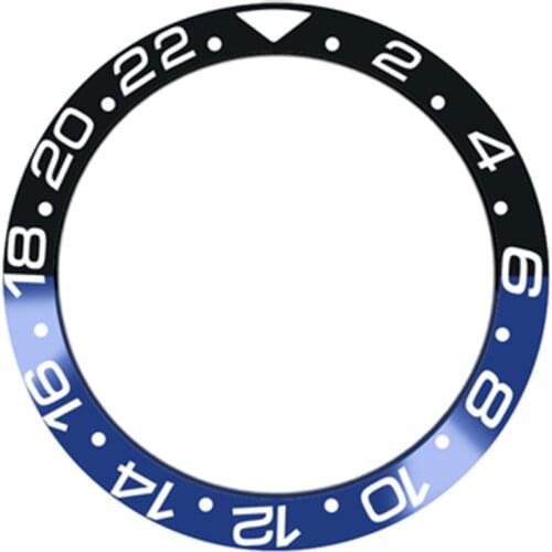 Ceramic Bezel Insert Watch Ring Replacement for 40mm GMT Watch Accessories