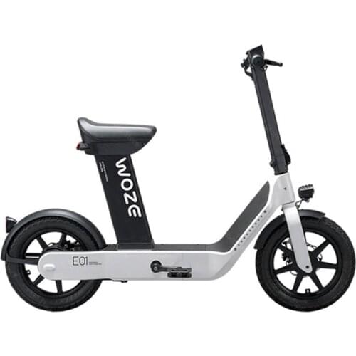 Lightweight Electric Scooter With Seat Electric Bikes 14'' 48V 350W Ladies/Girls Portable City Electric Bike Detachable Battery