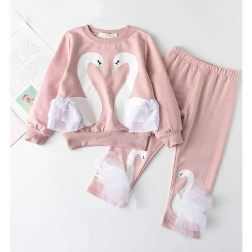 Melario Girls Clothing Sets New Spring Autumn Kids Fashion Cartoon Clothes Children Sport Suits Kids Outfits 2Pcs 3-7 Years