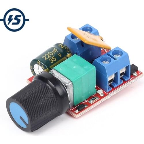 Mini DC-DC 6-30V 5A 90W Motor PWM Speed Controller Module Control Switch 10Khz LED Dimmer Adjustable Board Switch
