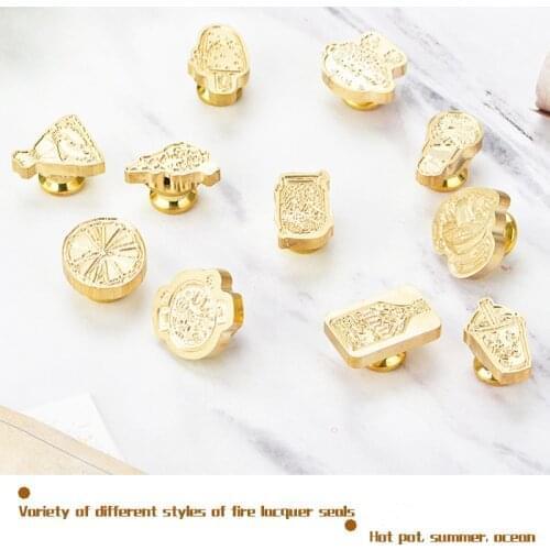 MINI wax seal 20mm 1.5cm diameter copper brass stamp head Japanese Mizuhiki bow-knot 3D Cherry sakura sealing stamp gifts