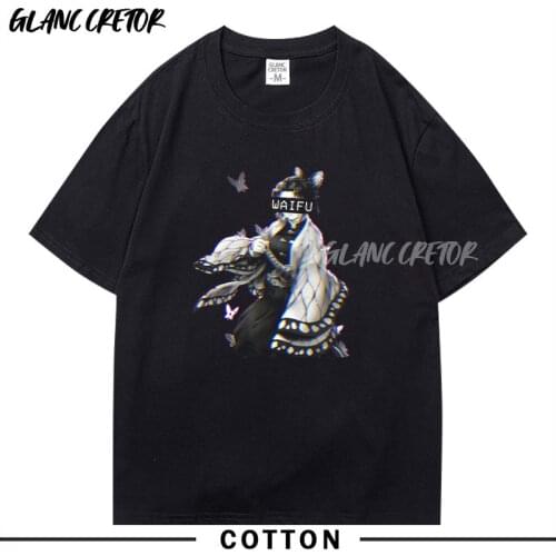 Fashion Men T Shirts Kimetsu no Yaiba Short Sleeves Cotton Tshirt O-neck Streetwear T-shirt Japanese Anime Harajuku Tee Top