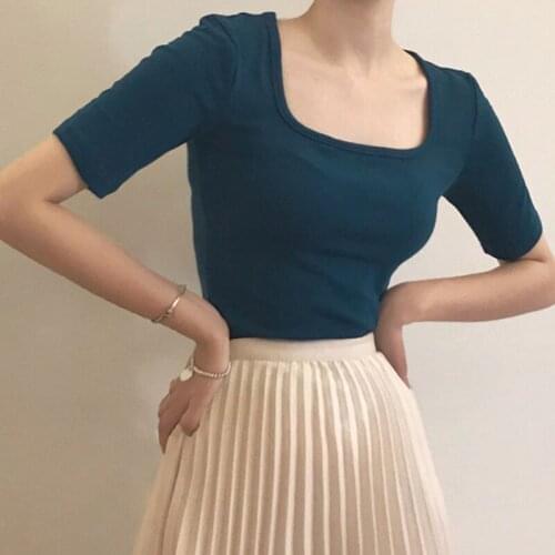 Cheap wholesale 2021 spring summer autumn new fashion casual woman t-shirt lady beautiful nice women Tops female Vy2582