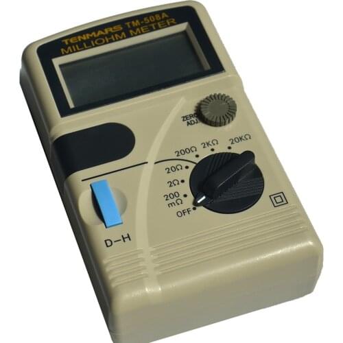New High Sensitive Resistance Meter 3 1/2 LCD Display 4 line DC Digital Milliohmmeter Low Ohmmeter TM-508A Measuring Instrument
