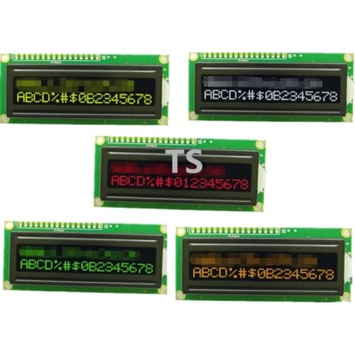 SMR1602-A black screen 1602A dot matrix screen LCD module 5V 3.3V black 5 color options parallel port LCD1602