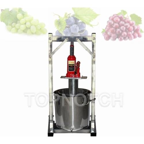 12L Stainless Steel Grape Press Fruit Pressure Filter Equipment Household Winemaking Machine Crushing Oil Press