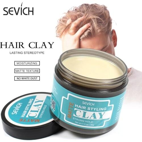 Sevich 80g Hair Styling Matte Hair Clay Lasting Stereotype Matte Clay Strong Hold Easy Wash Convenient Smooth