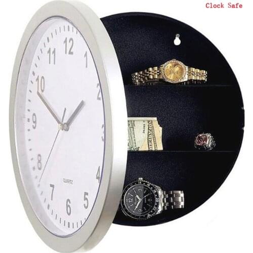 Wall Clock Safe Hidden Secret Safe Home Security Storage Box Hide Money Safe Box Anti Theft Stash Box For Valuables Cash Jewelry