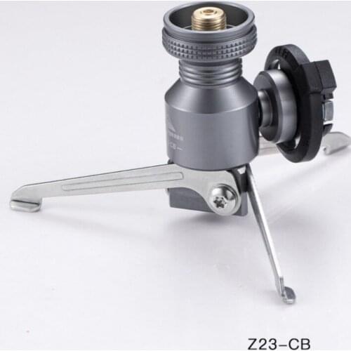 Tripod Butane Canister Adapter Outdoor Portable Collapsible Gas Stove Connector Gas Lamp Tank Stand Connector Camping Equipment