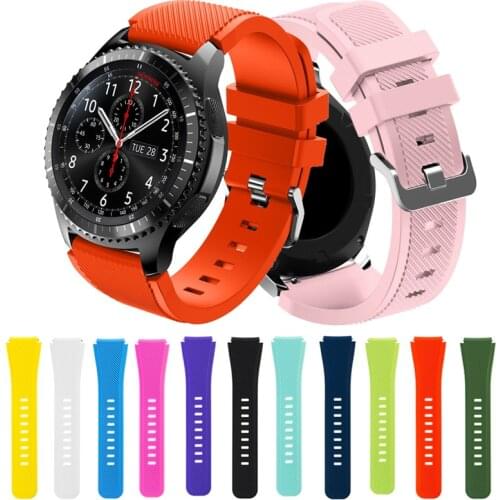 Silicone Sport Band for Samsung gear s3 Frontier WatchBands Gear S3 Classic 22mm Band Bracelet Bands Wrist Strap