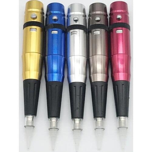 Tattoo Permanent Makeup Eyebrow Machine pen Rotary 35000r eyebrow lip Tattoo Machine 5 colors