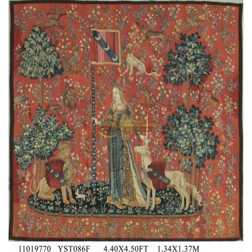 Vintage Art Tapestry Fashionable Household Decorates Circular Multi Color Printed Home Decorative Square