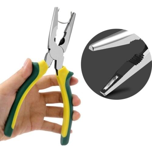 1PC NEW Special calipers for automobile leather seats Pincers with hole High carbon steel Pointed pliers Car Tools forceps