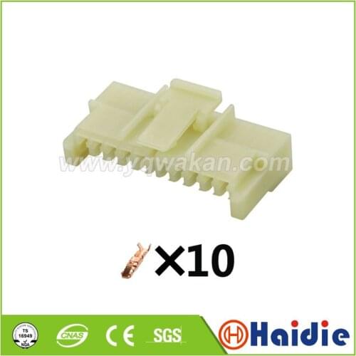 2sets 10pin auto plastic cable plug MG 630085 auto wiring unsealed connector MG630085