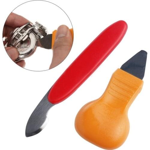 2pc Watch Back Case Open Tool Watchmaker Remove Change Battery Tool Plastic+Stainless Steel Repair Pry Open Watch Dial Tools