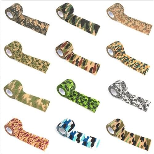 450cm Camouflage Sport Self Adhesive Elastic Bandage Wrap Tape for Knee Support Pads Finger Ankle Palm First Aid Supplies