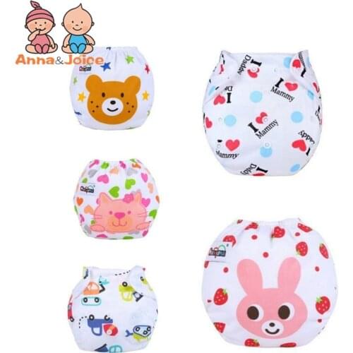 5pcs/Lot Boys Girls Diapers Underpants Baby Diaper Washable Learning Pants Cotton Training Pant suit 9--15kg