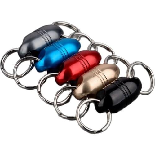 5pcs Quick Release Magnetic Keychain Detachable Key Chain Holder with Power 8LB Magnet Pull Apart Key Chain with Rope Buckle