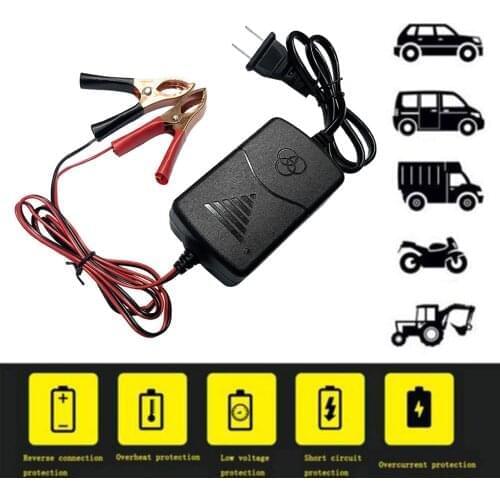 12V Battery Charger Maintainer Amp Volt Trickle Automobile Automatic Battery Charger for Car Truck Motorcycle