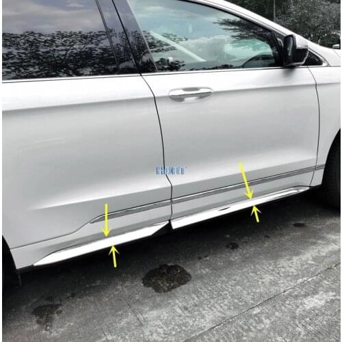 For Ford EDGE Plus 2019 2020 2021 stainless steel Side Door Body Molding Mouldings Trim Car Styling Accessories