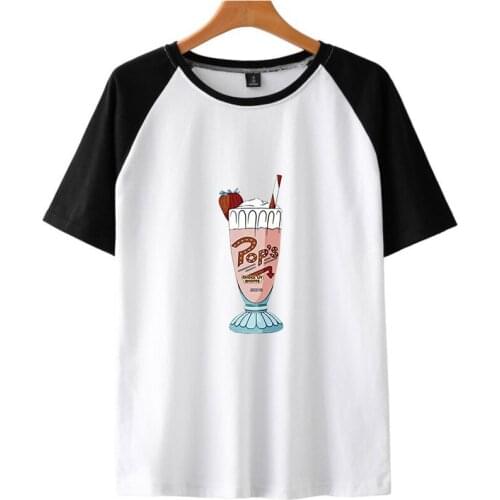 T-shirt splice Men Short River Valley Town Sleeve Cartoon Tee Shirts Casual Streetwear Top Quality Tshirt Men Custom