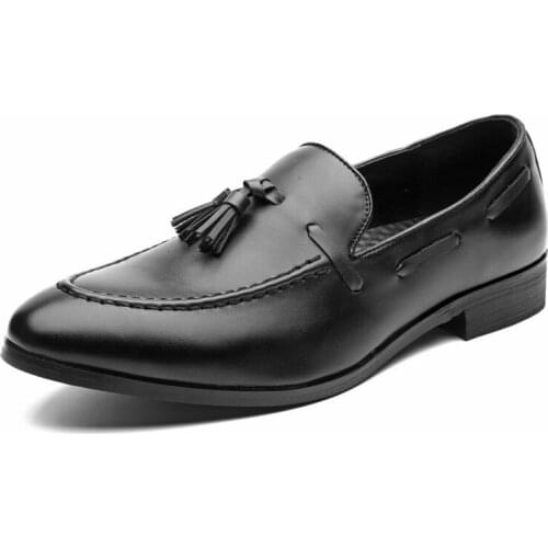 QWEDF 2019 Mens Shoes Vintage Boat Shoes Casual Large Size Tassel Mens Designer Shoes For Men Pointed Toe Loafers Slip On F4-72