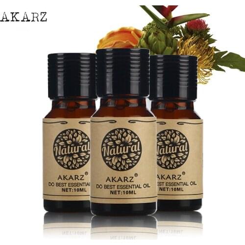 Geranium Jasmine Lavender essential oil sets AKARZ Famous brand For Aromatherapy Massage Spa Bath skin face care 10ml*3