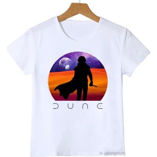 2021 new boys t-shirt interesting Dune graphic print girls tshirt summer kids clothes fashion casual boys/girl suniversal tshirt