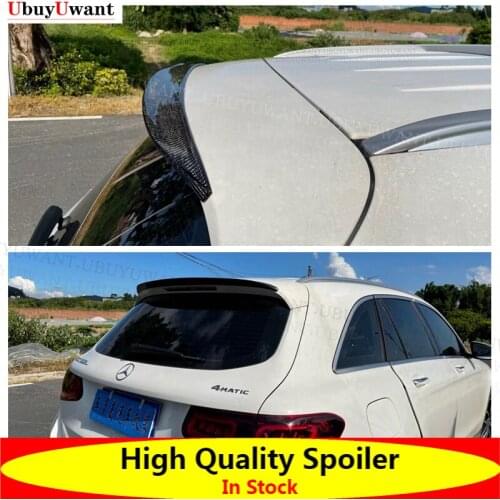 New Real Carbon Fiber High Kick Car Rear Trunk Spoiler Wing Lip For Benz W253 GLC 200 GLC300 CARBON FIBER Spoiler 2015 - 2021