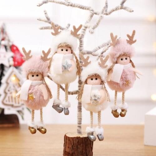 2020 New Year Kids Gifts Angel Dolls Christmas Tree Decorations for Home Navidad Ornaments Kerst Decor Noel Natal DIY Supplies