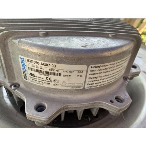 German R3G560 AG07-03 indoor air conditioning fan cooling system fan 380 v to 400 v