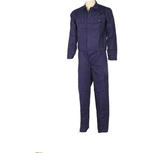 Work wear overalls pant and jacket comfortable blue cotton worker mechanical