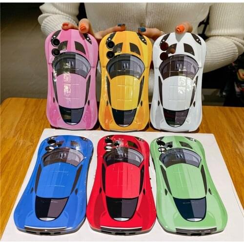 Luxury 3D Sports Car model Phone Case for iphone 12 11 pro max Xs Xr SE2020 7 8plus Hard Fashion Supercar Man Boy Phone Cover